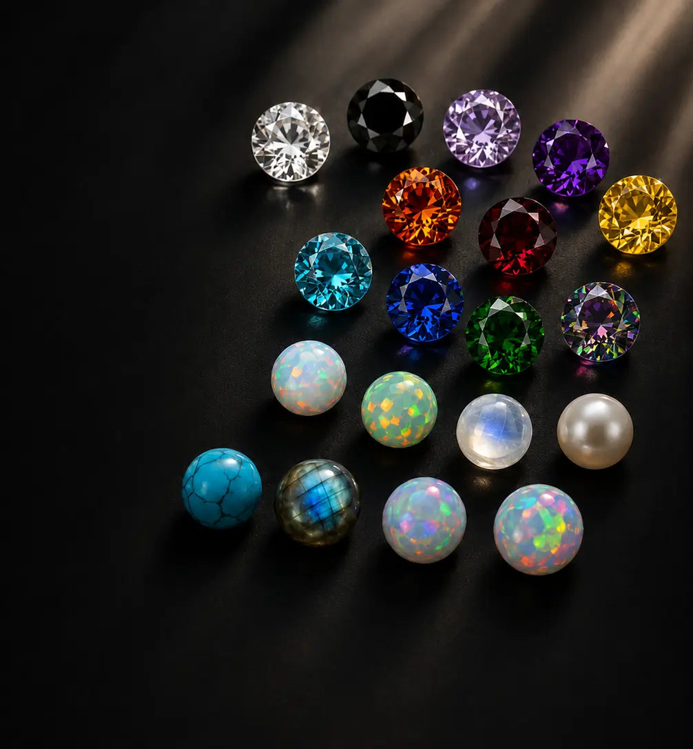 Pierres et Zirconium : Personnalisez Votre Bijou Astra Body Jewelry