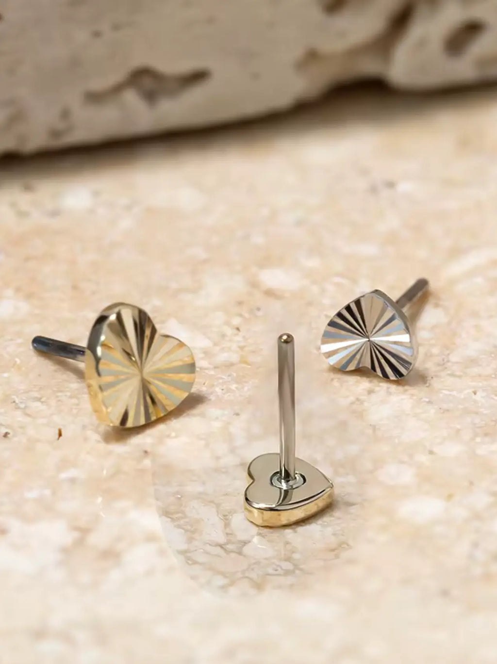 Cœur frappé Threadless ASTRA BODY JEWELRY