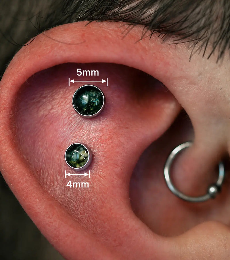 Cabochon Rond Threaded ASTRA BODY JEWELRY