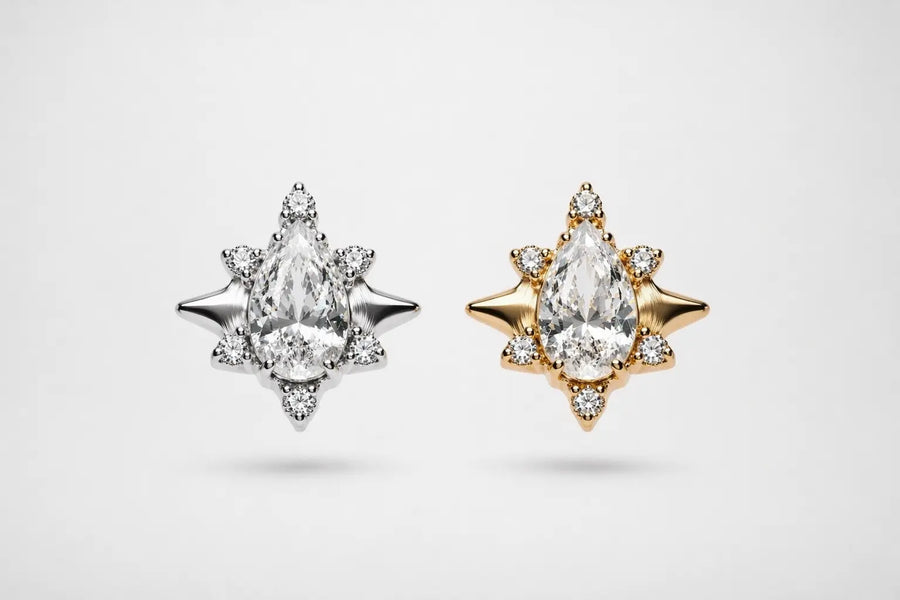 Astréa Pear Star Threadless ASTRA BODY JEWELRY