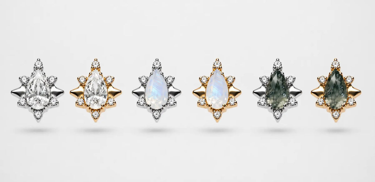 Astréa Pear Star Threadless ASTRA BODY JEWELRY