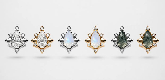 Astréa Pear Star Threadless ASTRA BODY JEWELRY