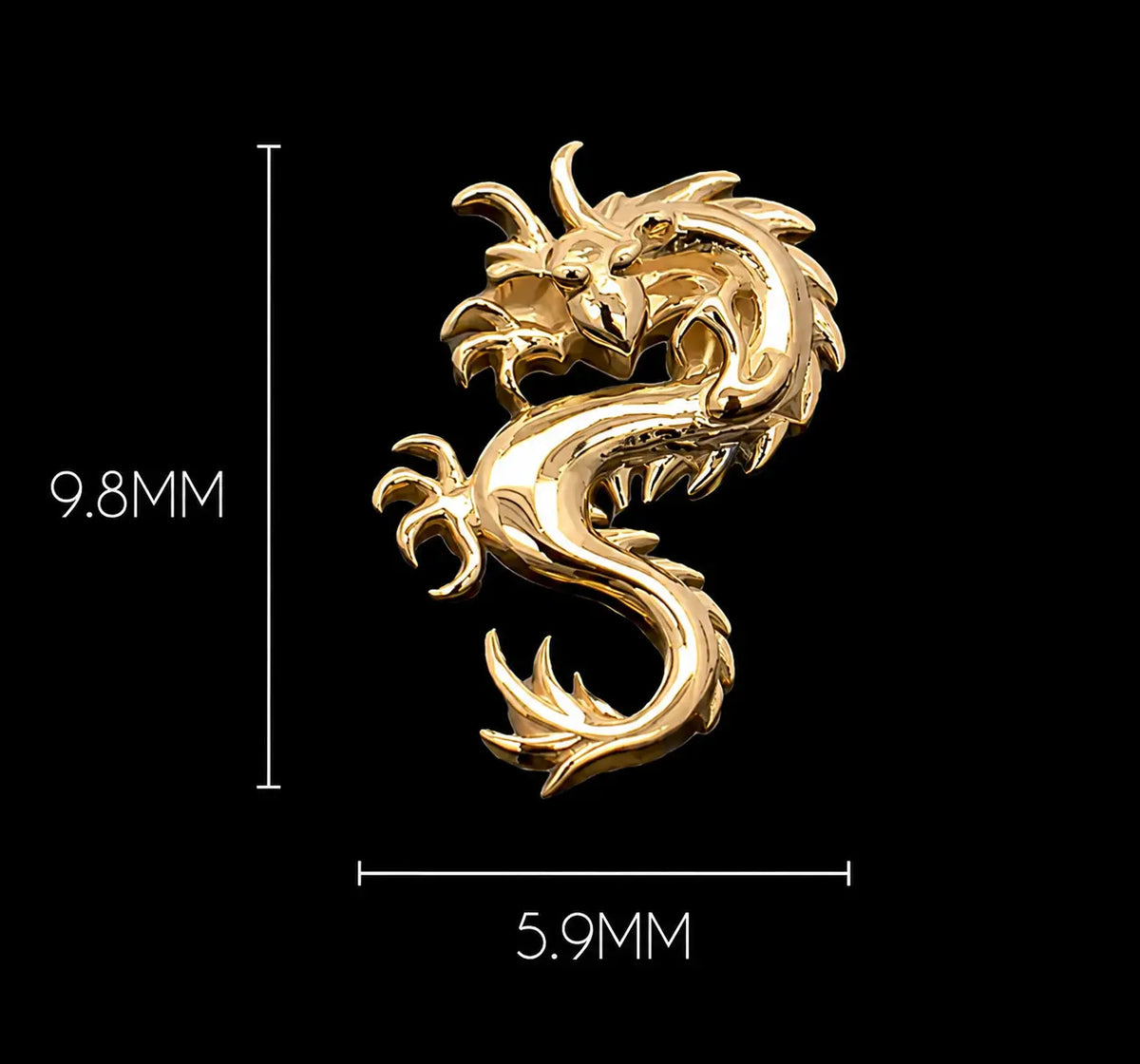 Draco Or Massif 14K Threadless KHRYSOS