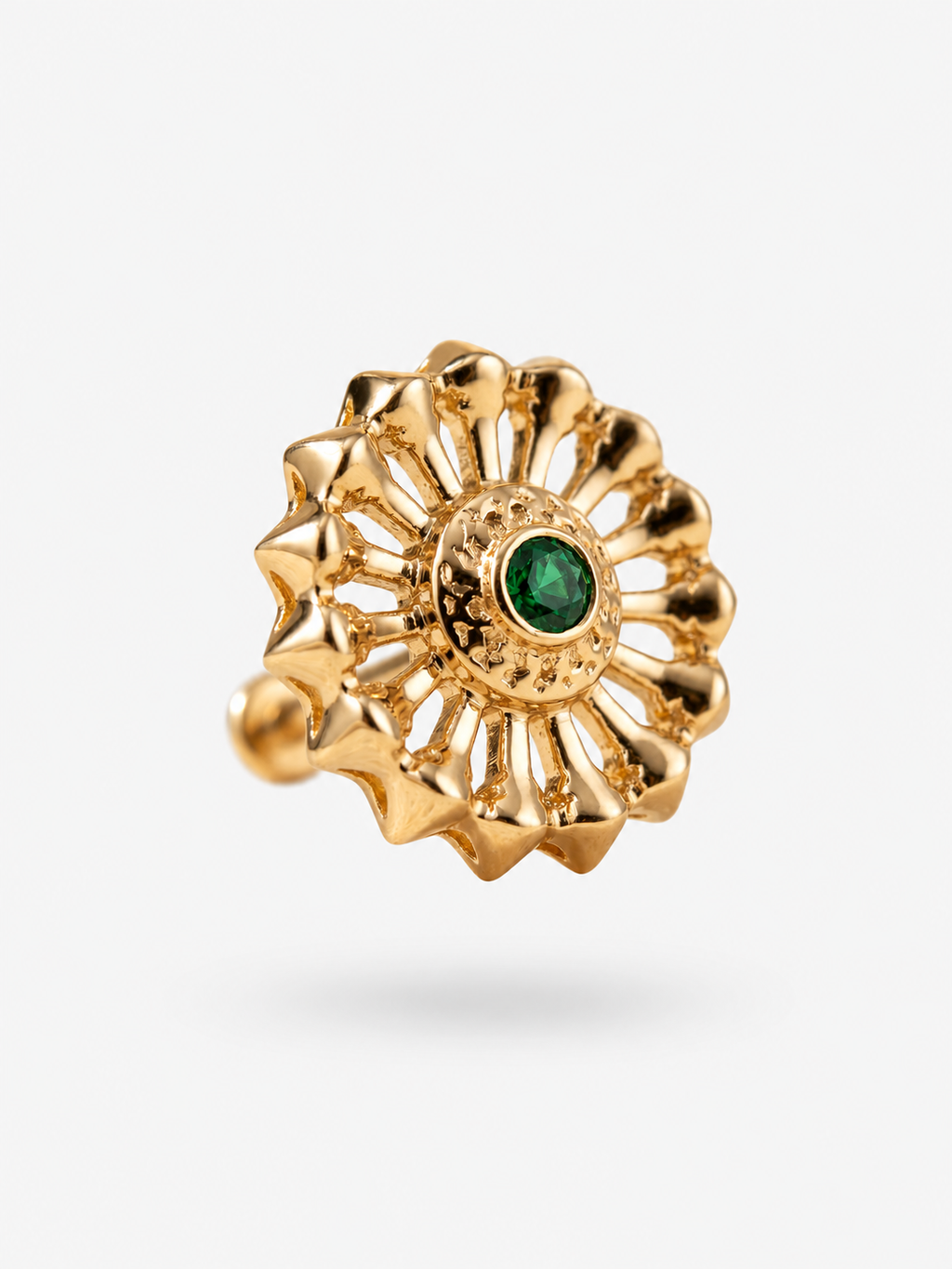 Minerva Threadless Or Massif 14K