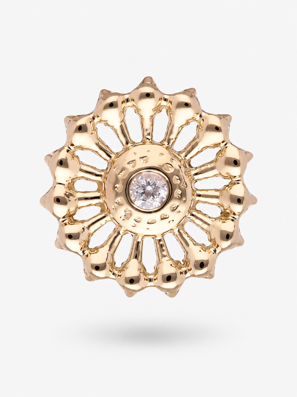 Minerva Threadless Or Massif 14K