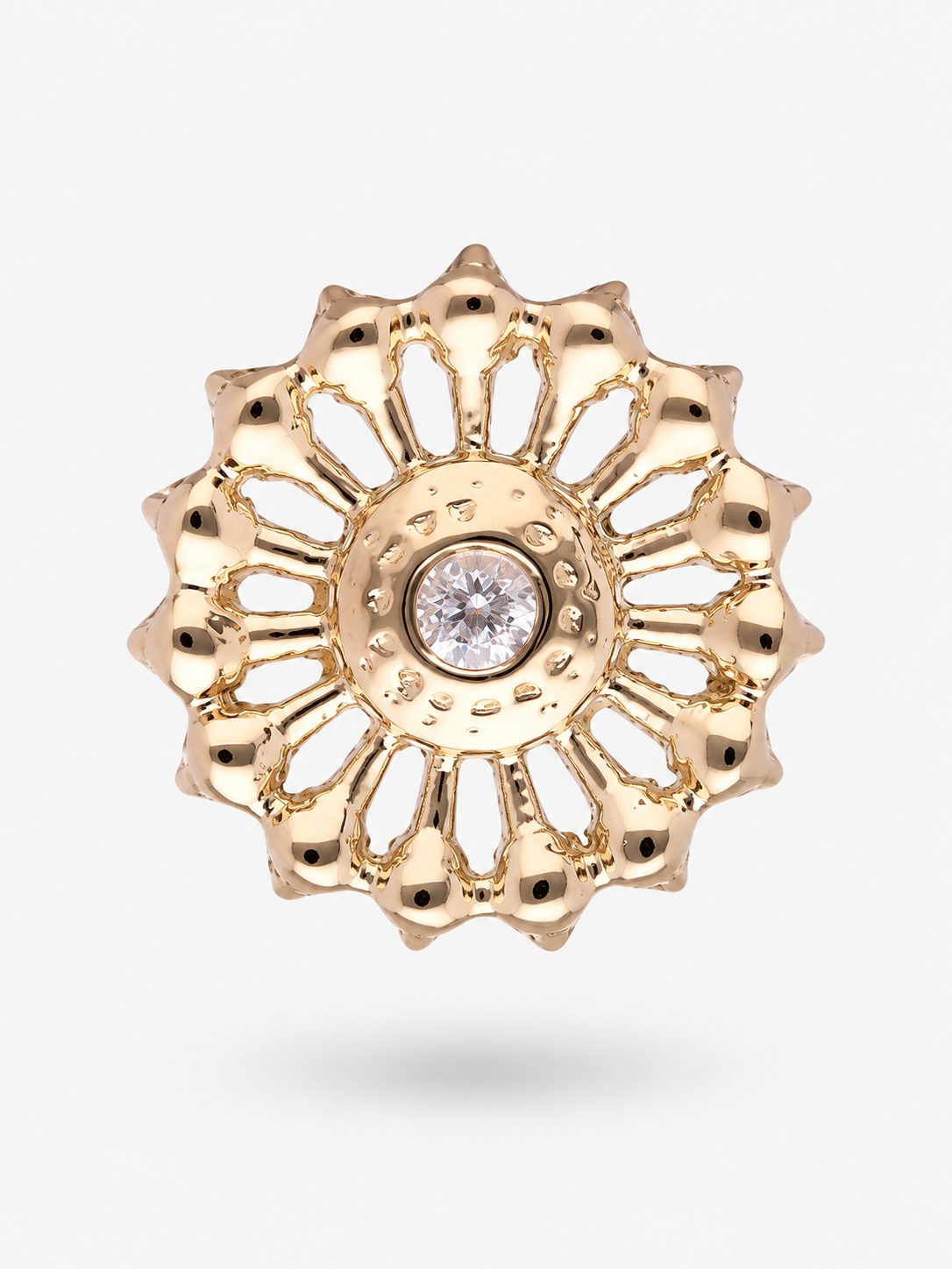 Minerva Threadless Or Massif 14K
