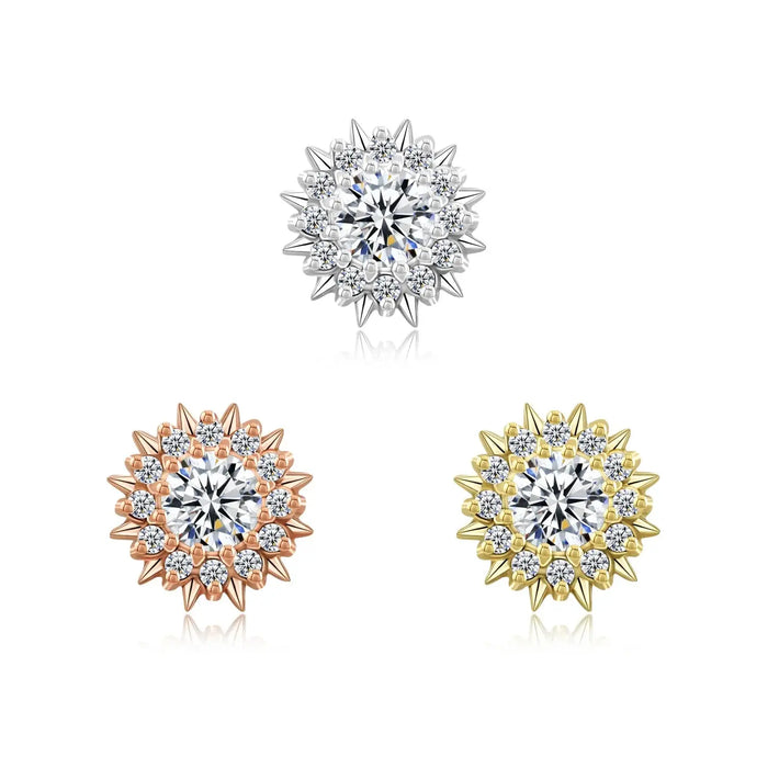 Radiant Glow Or Massif 14K Threadless