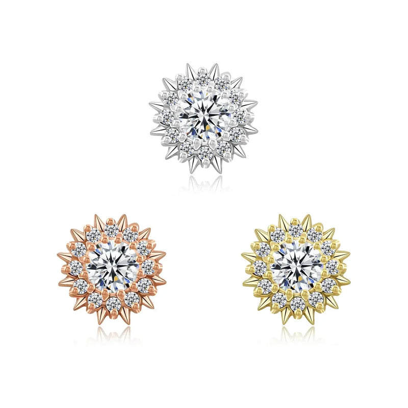Radiant Glow Or Massif 14K Threadless
