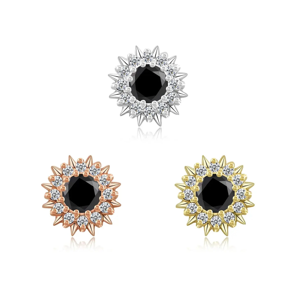 Radiant Glow Or Massif 14K Threadless