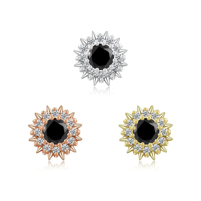 Radiant Glow Or Massif 14K Threadless