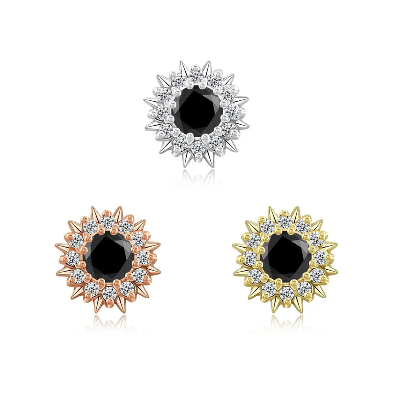 Radiant Glow Or Massif 14K Threadless