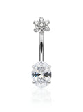 Flower Navel Curve Titane